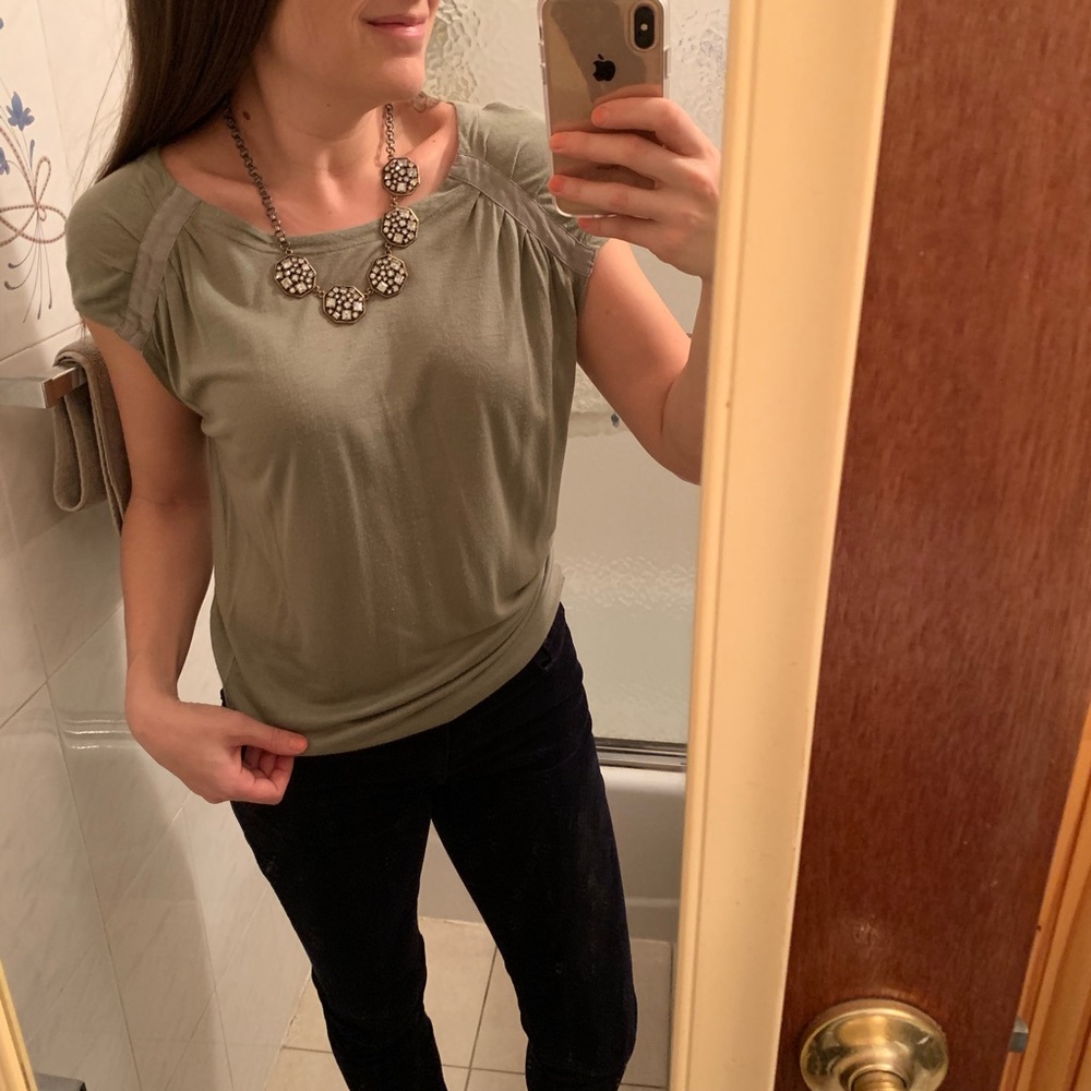 J.Crew Drapey Short Sleeve Top